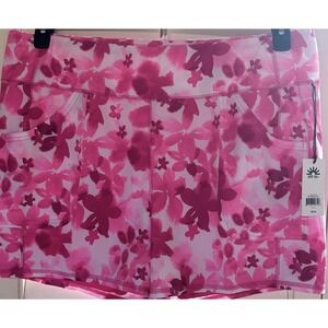 Jofit Pull On Golf Shorts XL  Women's  Pretty In Pink Stretch NWT $92 Pockets